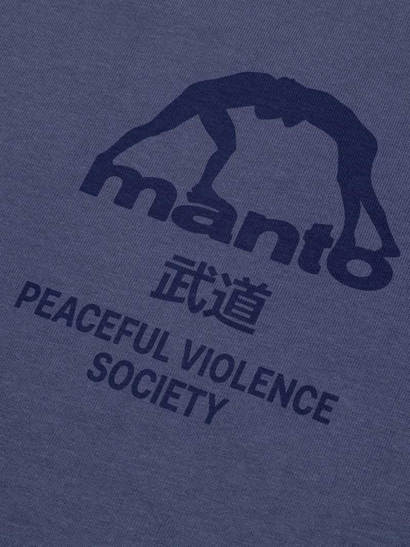 MANTO Society tshirt- steel blue